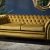 craftshades Mustard Yellow four seater Chesterfield