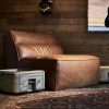 Craftshades Saddle Brown L Shape Chesterfield Sofa - Image 5