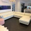craftshades Cream L shape Chesterfield sofa - Image 2