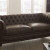 Craftshades Rich Brown Three Seater Chesterfield Sofa - Image 3