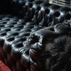Craftshades Rich Dark Brownish-Gray Three Seater Chesterfield Sofa - Image 3