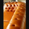 Craftshades Saddle Brown Four Seater Chesterfield Sofa - Image 4
