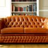 Craftshades Saddle Brown Four Seater Chesterfield Sofa - Image 2