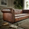 Craftshades Threee Seaters Chesterfiled  Sofa - Image 4