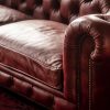 Craftshades Vintage Brown Four Seater Chesterfield Sofa - Image 5