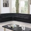 Craftshades Blue L shape Chesterfield Sofa
