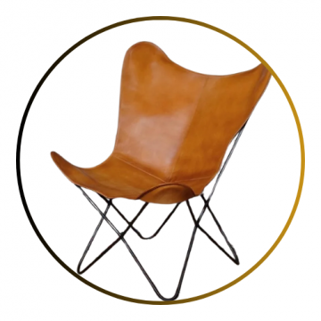 Leather Butterfly Chair