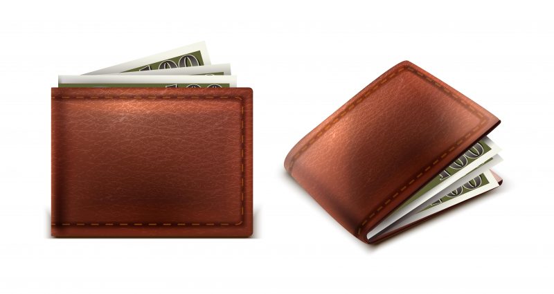 Classic Bi-Fold Leather Coin Case - Image 2