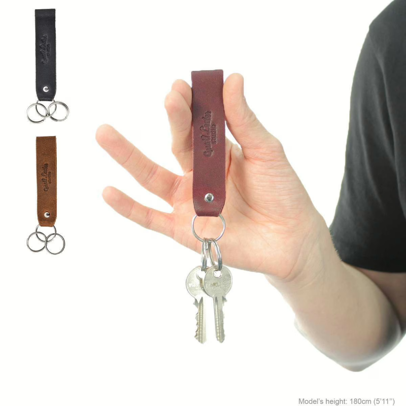 Key chain Brown Leather