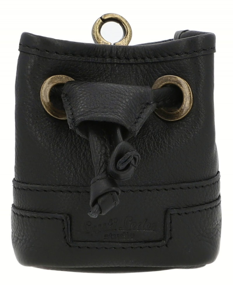 Premium Black Leather Dog Treat Bag - Image 4