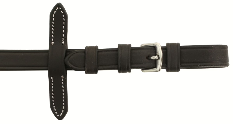 Premium Brown Leather Bridle Loop Reins - Image 3