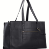 Premium Black Leather Pet Carrier Bag - Image 3