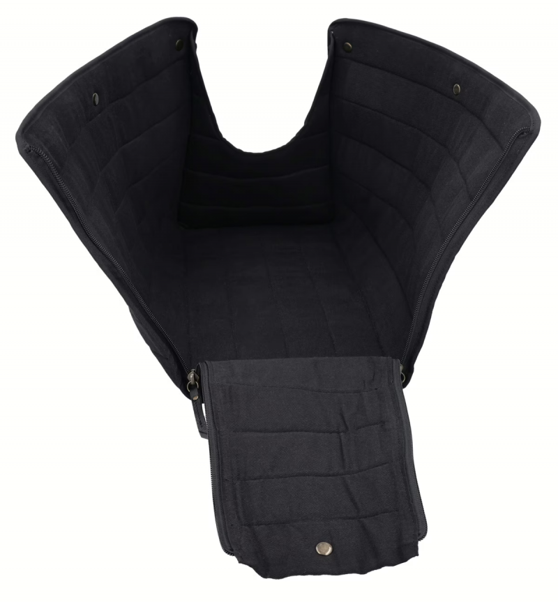 Premium Black Leather Pet Carrier Bag - Image 4