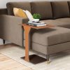 Garett Brown-Grey Leather Side & End Table