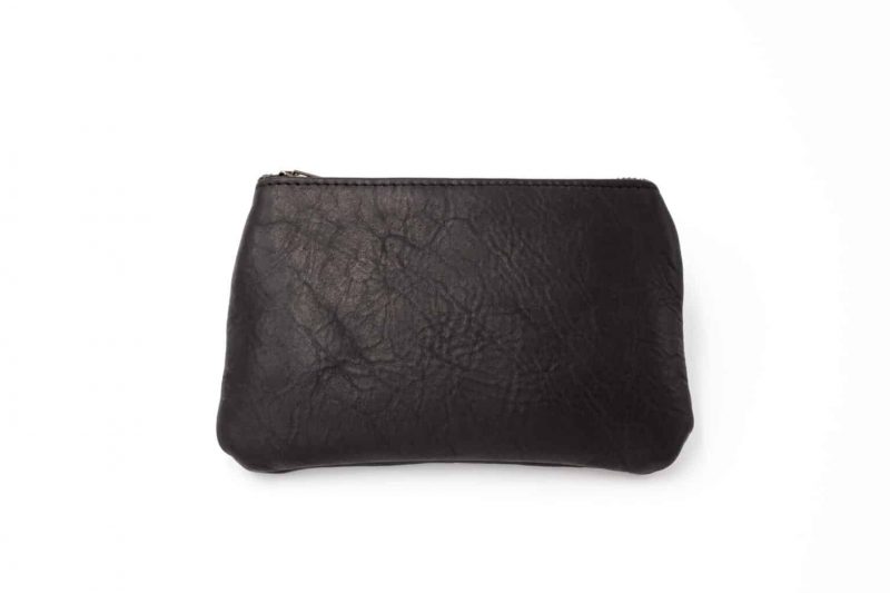 Genuine Leather Zipper Clutch Purse - Image 3