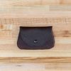 Leather Button Coin Purse