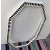 Handmade Bone Inlay Mirror Frame – Floral Design (White & Black) - Image 5