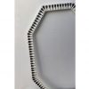 Handmade Bone Inlay Mirror Frame – Floral Design (White & Black) - Image 4