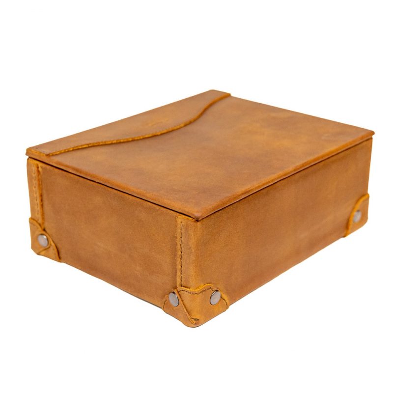 Premium Leather Desk Organizer Box - Image 3