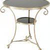Gueridon Brass & Granite Accent Table