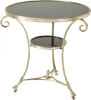 Gueridon Brass & Granite Accent Table