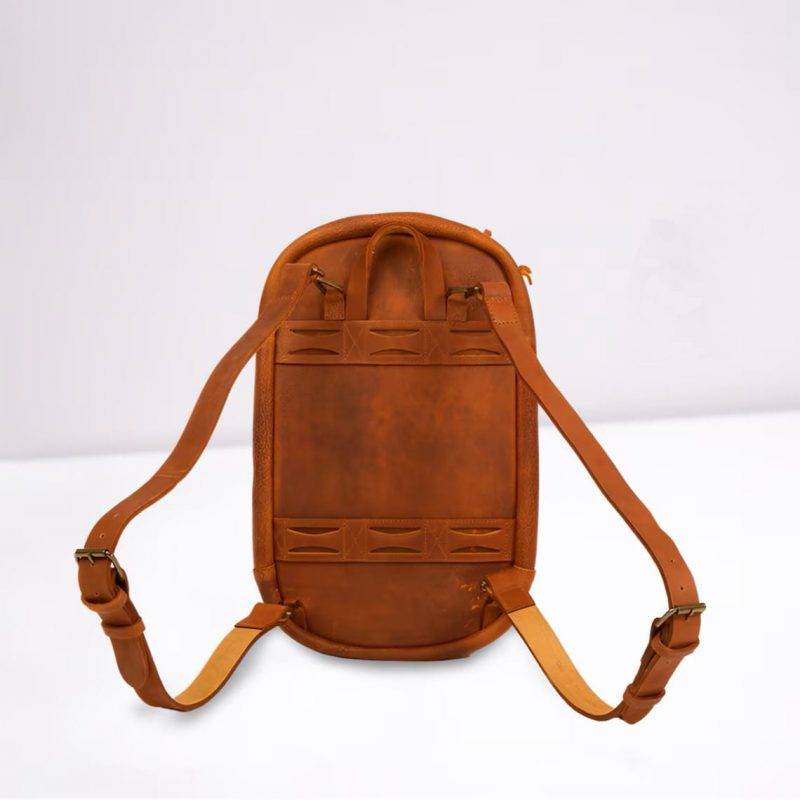 Craftshades – Leather Laptop Backpack for the Modern Professional. Buffalo leather bag, and Built to Last. college bag-Zaw Trading - Image 4