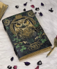 Celtic Owl Wisdom Leather Diary with Antique Lock
