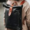 Bud Full Grain Leather Travel Backpack – Compact & Everyday Carry