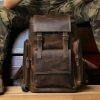 Jungle Travel Backpack – Full Grain Buffalo Leather Laptop Backpack
