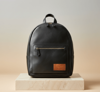 July Leather Backpack – Compact Full Grain Buffalo Leather Backpack