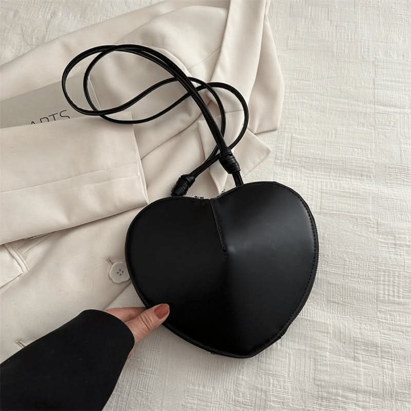 Black Heart Sling Bag