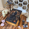 Mystic Raven Art Leather Diary with Antique Lock
