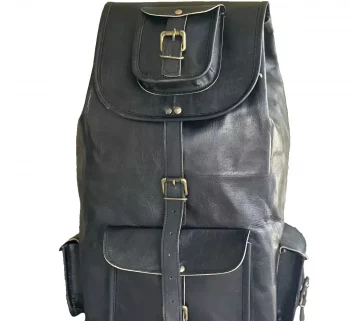 Black Leather Backpack Bag | 100% Genuine Leather