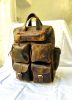 Full Grain Leather Backpack, Vintage Rucksack Laptop Travel Bag